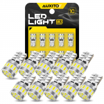 AUXITO T10 LED 5x Heledam Valge Plahvatuslik T10 LED Parkimislamp Numbrim&auml;rk