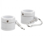 Lipu Lipuvarda R&otilde;ngad 1 tolli Takistusvastased Kinnitusklipid Aasadele Plastikust P&ouml;&ouml;rlev Hoidja Komplekt koos 5x3.8cm valge
