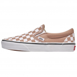 Vans Classic Slip-On ruuduline - Soe taupe pruun unisex tossud VN000D6YE2V 38.5