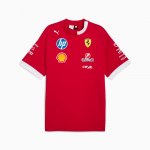 Puma Scuderia Ferrari SS25 Moodne Mugav L&otilde;tv V&auml;rviplokk L&uuml;hikeste Varrukatega T-s&auml;rk Meeste Topid Punane 71357101 XL
