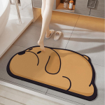 Cartoon vannitoa imav p&otilde;randamatt loomade r&auml;nivetika muda libisemiskindel matt WC kulumiskindel kiiresti kuivav vaip sissep&auml;&auml;su veranda matt 400MMx600MM