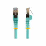 C&acirc;ble r&eacute;seau Cat6a STP - STARTECH - 2 m Aqua - Blind&eacute; - Anti-accroc - RJ45 M&acirc;le