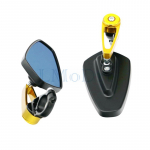 LMoDri Universal 7/8  22mm handle bar motorcycle bar end mirror Motorcycle kollane