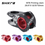 SHIKRA Mtb Power Stem Road Mountain Bike Table Short Power Bicycle Bridge 50mm Stem Riser 31.8 35 Juhtraua toru reguleeritav SHIKAR 50 Purple