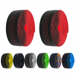 1Pair Road Bicycle Handlebar Tape Bike Accessories Cycling Soft PU EVA Anti-Slip MTB Bike Bar Tape Shock Absorption grip Silicone Fixing ring