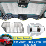 Chery Tiggo 7 Plus Pro DR 6.0 MK2 2022 2023 akna p&auml;ikesesirm p&auml;ikesekindlad kardinad p&auml;ikesevari UV-kaitse jaoks Rear Windshield