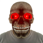 Halloweeni &otilde;udusmask L&otilde;uasuu Liigutatav Kolju Lateksmask Kolju Cosplay Rekvisiidid glowing red hall v&auml;rv
