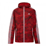 Adidas Tuulekindel Sporditreening Kolm Triipu T&otilde;mblukuga Kapuutsiga Pikkade Varrukatega Jakk Meeste jakid AJ3670 XL