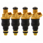 4 tk Autok&uuml;tusepihustite komplekt 0280150762 Sobib Peugeot 405 505 Volvo 240 244 245 740 780 940 1.9L 2.2L 2.3L must
