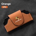 Suede Auto Prillikarp Prillide Hoiukarp Klambriga Porsche Cayenne Panamera Macan 911 718 Taycan Boxster Cayman-GT Tarvikud oranž