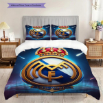 Real Madrid CF Muster Voodipesu Tekikomplekt Tekikate Padjap&uuml;&uuml;r Kodu Kaunistus S&uuml;nnip&auml;evakingitus (1 * tekikott + 2 * padjap&uuml;&uuml;r, ilma t&auml;idiseta) 260x240cm
