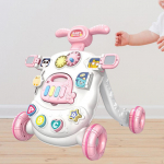 Baby Push Walker Learning Toy for over 9 Month Stable Structure with Weight GAIN Tank Early roosa