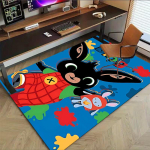 1 tk Bing J&auml;nes eriti suur libisemiskindel p&otilde;randamatt, kontor, pere, magamistuba, stuudio suur ala vaip siseruumide vaibad 100cm by 120cm black