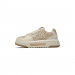 MLB New York Yankees Synthetic Leather Abrasion Resistant Slip Resistant Low top Skateboard Shoes Unisex Beige 3ASXM036N-50BGS 42.5