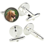 Golden Retriever - cufflinks in a box, handmade jewelry, product of the Art-Dog brand h&otilde;be