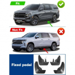 For Chevrolet Suburban/Tahoe  2024 2025 Fender Mudflaps Splash Guards Mudguards Mud Flaps car Accessories Fixed pedal