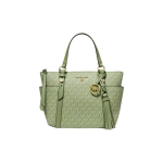 Michael Kors Mk Sullivan Klassikaline Monogramm Prindi Tutt Moodne T&ouml;&ouml;le K&auml;ivitatav Kirjalogo Kunstnahast K&auml;ekott Risti Keha &Otilde;lakott V&auml;ike 30H1GUPT5V-378 Basic Set (Bag+Dust Bag)