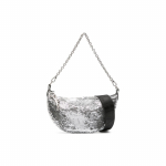 Longchamp Smile litritega eemaldatav kootud &otilde;larihm Pol&uuml;esterl&otilde;uend vasikanahast viimistlusega V&auml;ike crossbody kott Naiste crossbody kott 10224HEB023 Silver
