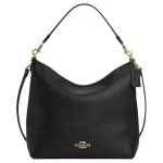 Coach Laurel 31 Metallist logo Eemaldatav &otilde;larihm T&otilde;mblukuga sulgemine Nahast &otilde;lakott Suur naiste &otilde;lakott Must CY684-IMBLK Basic Set (Bag+Dust Bag)