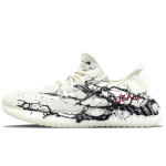 Adidas Originals Yeezy Boost 350 V2 Slip Resistant Abrasion Resistant Low top Casual Shoes Unisex White HQ6316(Team373-) 45⅓ white