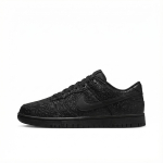Nike Dunk Abrasion Resistant Slip Resistant Low top Skateboard Shoes Unisex Black Diamond IO7606-010(Team133-dunk) 40.5 black