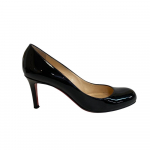 Christian Louboutin Stilettokannaga kingad emailitud pumbad must email Kasutatud