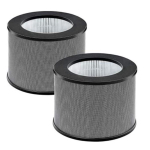 2-pakiline asendusfilter TaoTronics TT-AP006 &otilde;hupuhastajale, 3-&uuml;hes H13 True HEPA filter ja aktiivs&ouml;efilter CHINA black