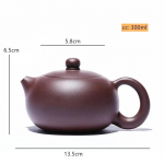300ml Traditsiooniline Yixingi Lilla Savi Teekann Klassikaline Zhu Muda Xishi Teekann Kuuliga Filter Ilus Teekann Hiina Zisha Teekann