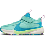 Nike Freak 5 Abrasion Resistant Lightweight Cushioning Low top Children's Basketball Shoes Teal Kids' DZ4485-300 28 blue