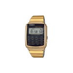 Casio YOUTH seeria - digitaalne kalkulaator, 50 meetrit veekindel, moodne stiil, kvartsmehhanism, roostevabast terasest ioonkattega rihm, CA-506G-92021 kuld