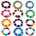 50 tk Elastsed Pl&uuml;&uuml;sist Pompom Pallid Lemmiklooma Krae V&auml;rviline Lilleline Juuksekaunistus Koera Liblikkaelake Lemmiklooma Kassi Lips Koera Hooldustarvikud S-20-25cm