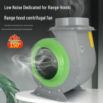 Suure &otilde;huvooluga pliidipliit v&otilde;imsa suitsueemaldusv&otilde;ime ja tsentrifugaalventilaatoriga BBQ-lettide ventilatsiooniks 800 CFM 350W Regular 160MM