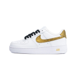 Nike Air Force 1 Golden Glow Cushioning Low top Skateboard Shoes Unisex White Gold CW2288-111(Team1106-) 44 white