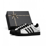 Adidas Originals Superstar 2 Summutus L&ouml;&ouml;gikindlus Madalad Rula Kingad Unisex Must Valge JI0079(Team719-SBOX) 38