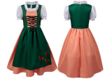 Baieri Oktoberfest Naiste Kost&uuml;&uuml;m: Traksip&uuml;kside komplekt L white