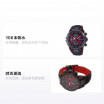 CASIO EDIFICE Honda Racing Suzuka Circuit 60. aastap&auml;eva &Uuml;hismudel P&auml;ikeseenergia Kvarts Nahkrihm Meeste Kell Must Tihv EQB-2000HR-1AJR must
