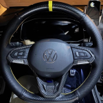 DIY Auto Roolikate S&uuml;sinikkiust Nahk Volkswageni VW Atlas Golf 8 Mk8 Jetta Passat B9 Tiguan Sharan Autode Siseosa gray