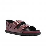 Birkenstock 1774 Moodne mugavus &Uuml;he rihmaga sandaalid Unisex Punane Kitsas liist 1028683 41