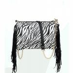 Yogodlns Fashion Zebra Print Naiste &otilde;lakotid Tutt Designer Square Bags &Uuml;mbrik Crossbody kott naistele Clutch Wrist k&auml;ekotid 30x3x21cm sebra