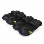 Koerasaapad Veekindlad Koerasaapad Koerasaapad Helkuriga Tugev Libisemisvastane Tald ja Libisemiskindel V&auml;litingimustesse Suurele Koerale 4 tk (black,size 2) must