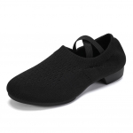 Naiste T&uuml;drukute balletikingad Stretch Canvas Ballet Split Tantsu joogajalatsid 34 must