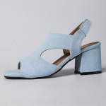 2025 Suvemoe Uued Naiste Vabaaja Sandaalid Avatud Varvaste Madalad Hingavad Rooma Stiilis Slip-on K&otilde;rged Kontsad Lahedad Kingad 39 taevasinine v&auml;rv