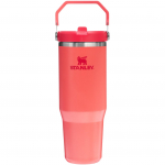 Stanley The IceFlow Flip Straw 2.0 termostass 0.89L, korallipunane, isoleeritud termostass painduva k&otilde;rrega, suure mahutavusega kaasaskantav, 10-12043-076 valge