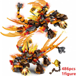 Uus Fire Kuumalaine Transforming Lava Flame Dragons Fightar Titan Hooaeg 14 K&auml;rbsed ehitusklotsid Klassikalised mudelikomplektid Klotsid Kid Kit