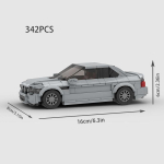 Superauto Linna Kiirusv&otilde;idus&otilde;it Spord auto E36 E46 Ehitusklotsid MOC M3 E30 M4 V&otilde;idus&otilde;itjad S&otilde;iduk M5 Tehnika Klotsid Laste M&auml;nguasi