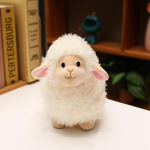 Kaisutatav ingellaps lambatallist pehmed m&auml;nguasjad Hubane kohev multikakujuline lambanukk Soe laste rahustav nukk Kawaii toakaunistus S&uuml;nnip&auml;evakingitus 22cm valge