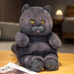 Uus saabus 30-60cm Kawaii pehmed pl&uuml;&uuml;sist Briti l&uuml;hikarvalised kassim&auml;nguasjad t&auml;idisloomade nukud laste kingitus armsad paksud kassid padi kodu kaunistus 30cm hall v&auml;rv