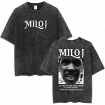 R&auml;ppar Milo J La Vida Era Mas Corta Album Pesitud Vintage T-s&auml;rk Mehed Naised Mood Hip Hop T-s&auml;rgid Puuvillased L&uuml;hikeste Varrukatega T-s&auml;rgid S mitmev&auml;rviline