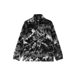 Carhartt WIP Plains Liner Maastikupildiga Fliisist Kraega Pikkade Varrukatega Jakk Meeste jakid Must I029457-0HG-XX L black