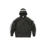 Supreme x Stone Island Triibuline Kapuutsiga Dressipluus 'Must Valge' Meeste SUP-SS22-718 L black